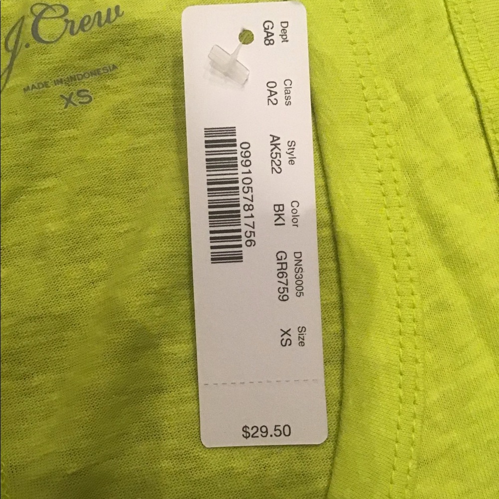 J. Crew Sleeveless Tank Top Size XS NWT Yellow - Picture 11 of 16